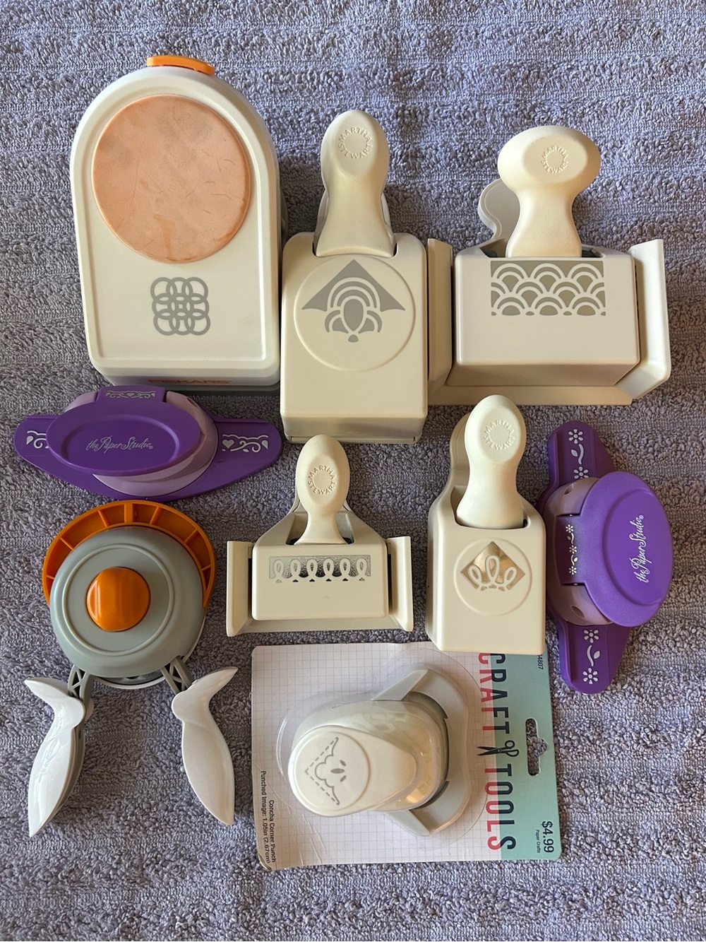 Paper Punch lot of 8 for crafting Martha Stewart, Fiskars The Paper Studio